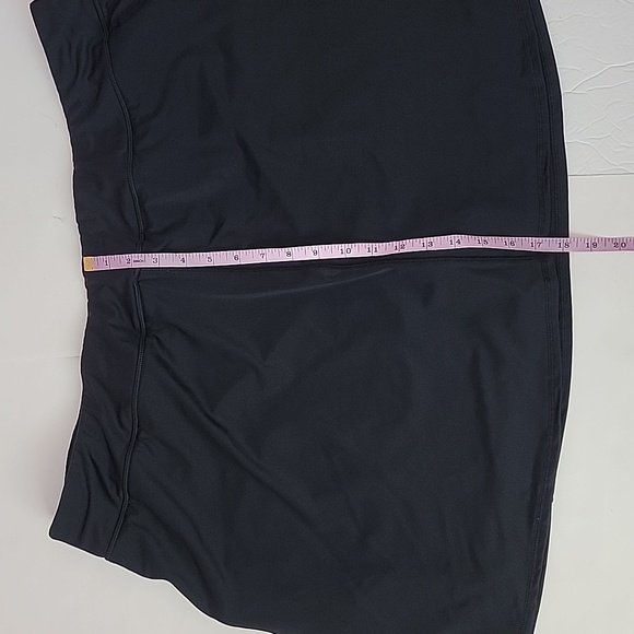 SWIMSUIT for all BLACK ZIP-POCKET SWIM SKORT  / 26. - Picture 6 of 12